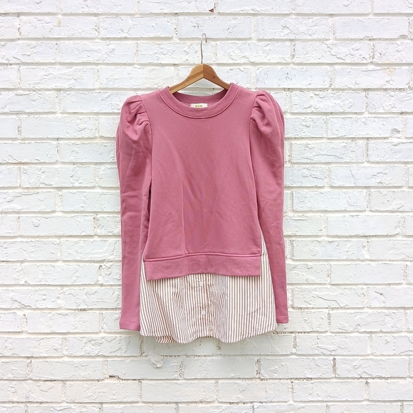 Anthropologie Maeve Layered Tunic Sweatshirt - Picture 4 of 8